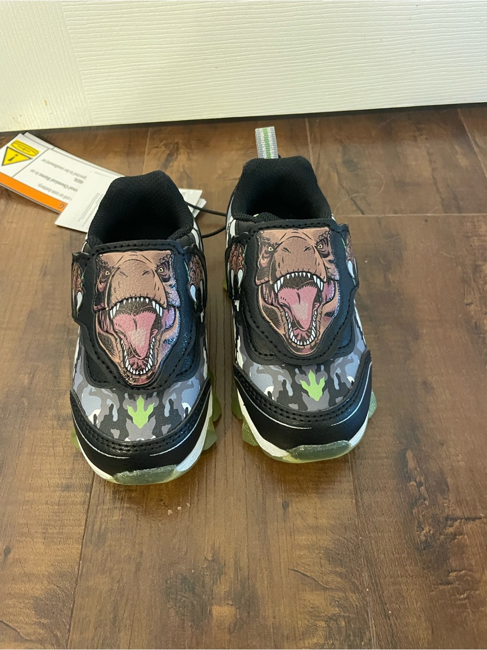 Toddler Jurassic World light up shoes